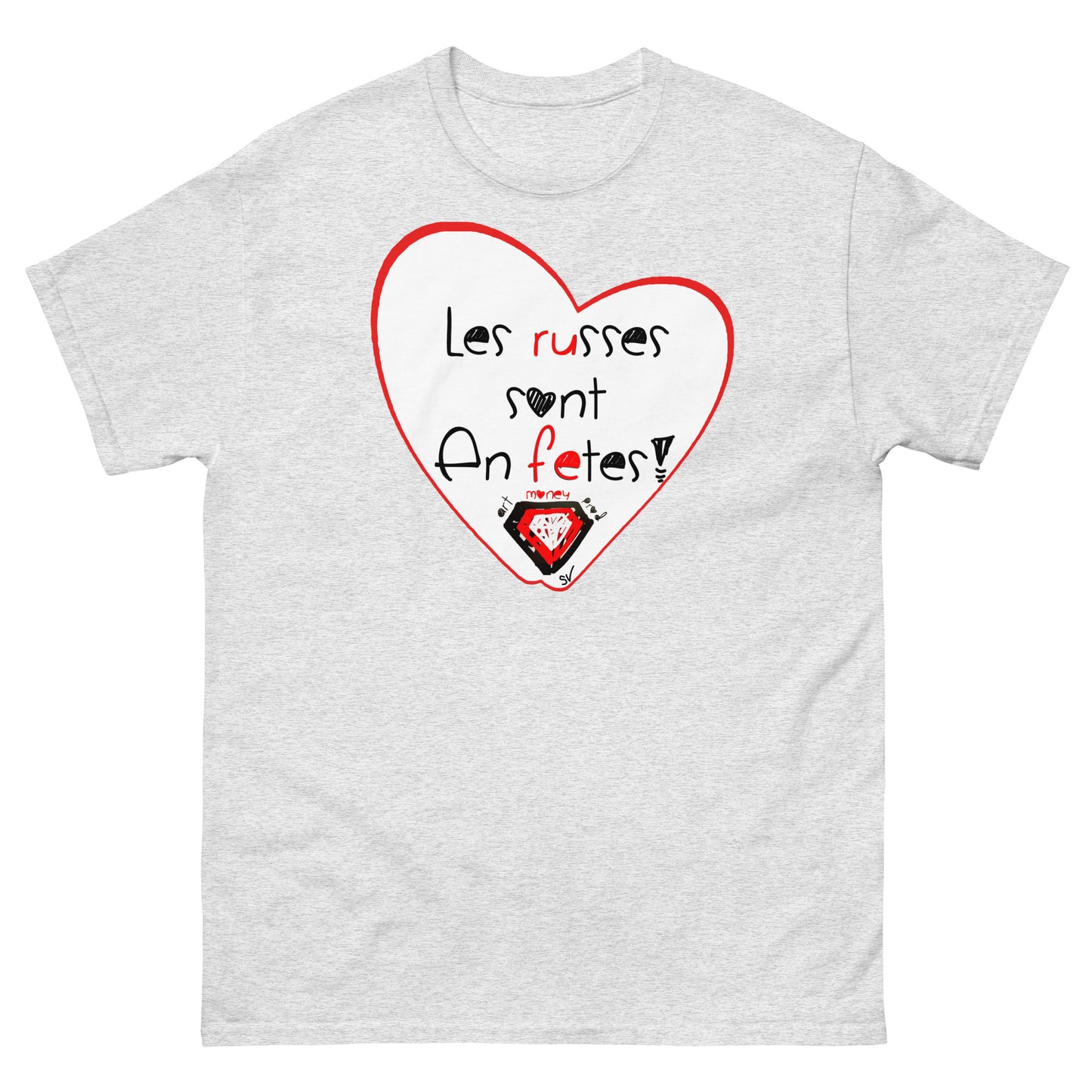 T-shirt classique unisexe - Les russes sont en fêtes