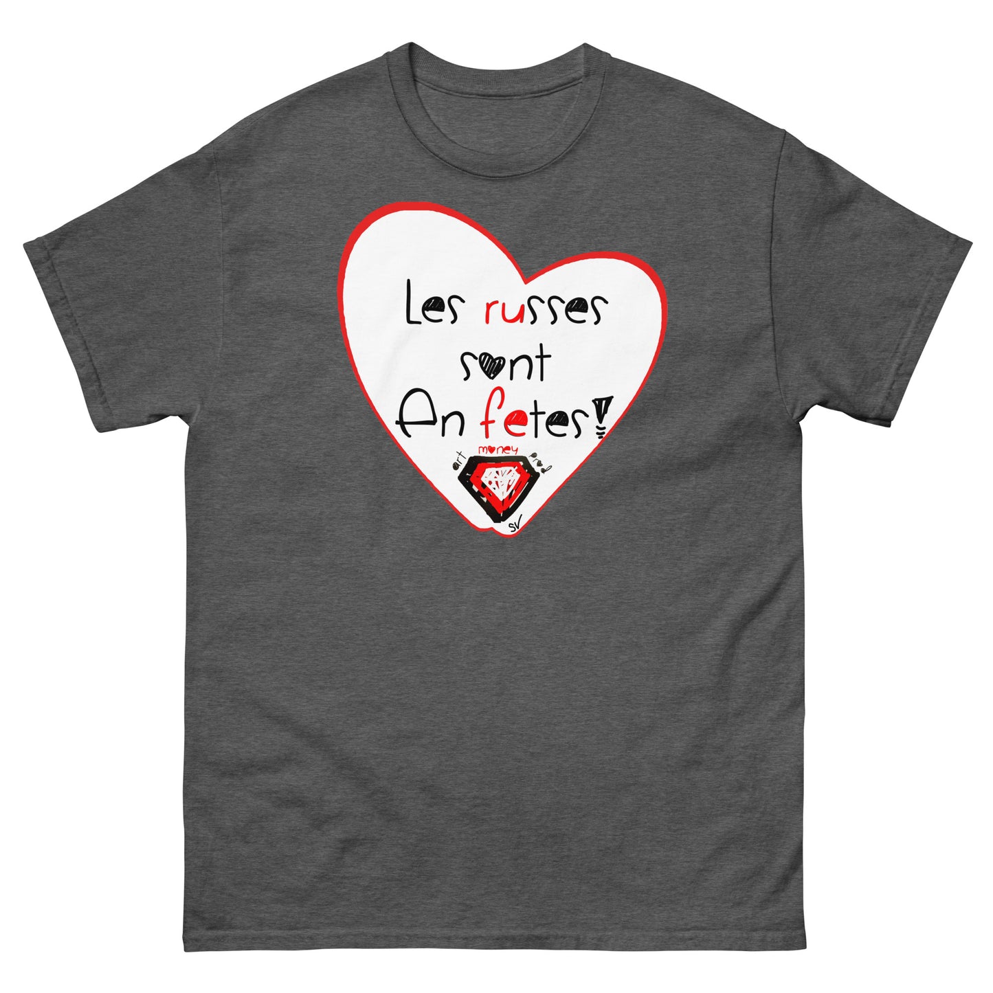 T-shirt classique unisexe - Les russes sont en fêtes