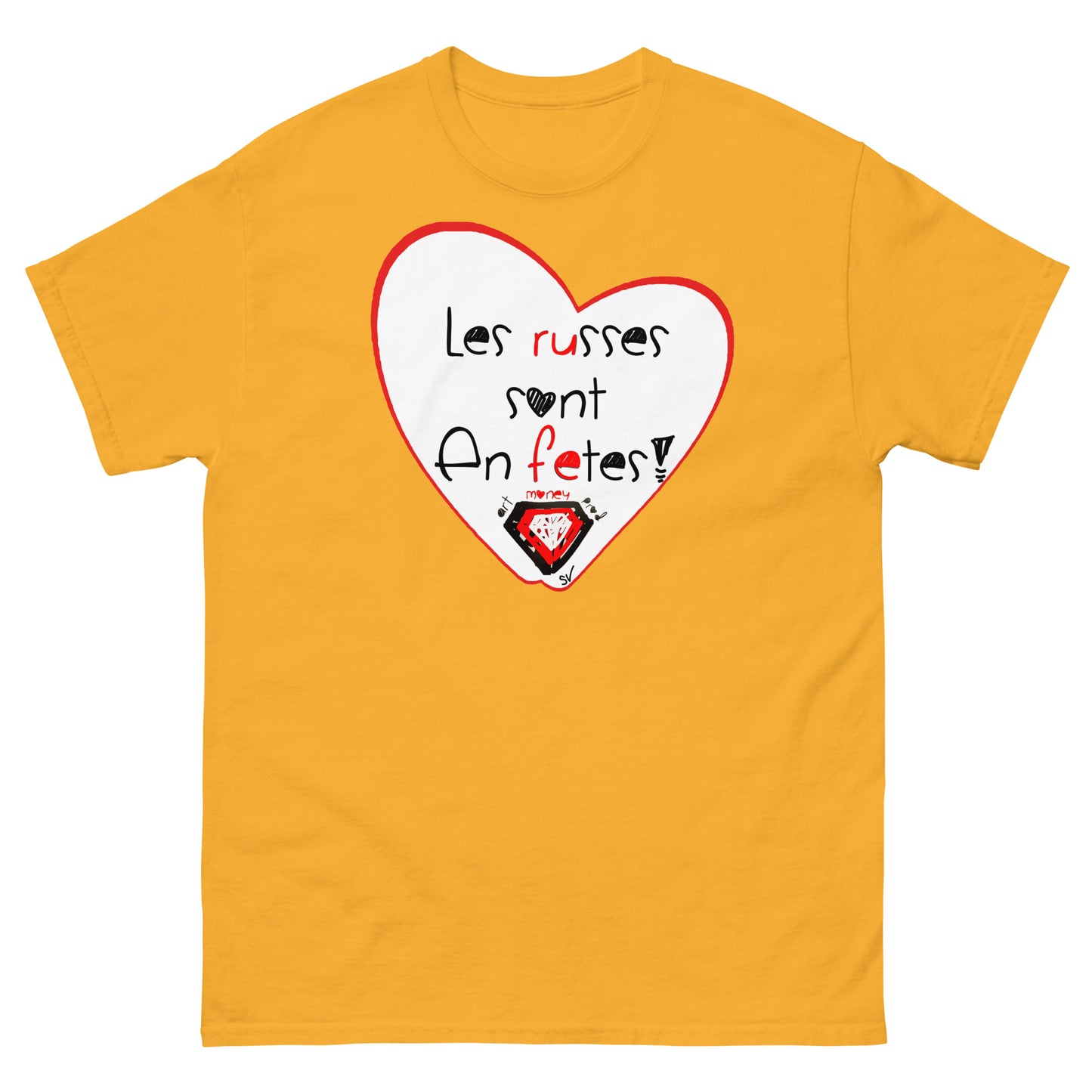 T-shirt classique unisexe - Les russes sont en fêtes