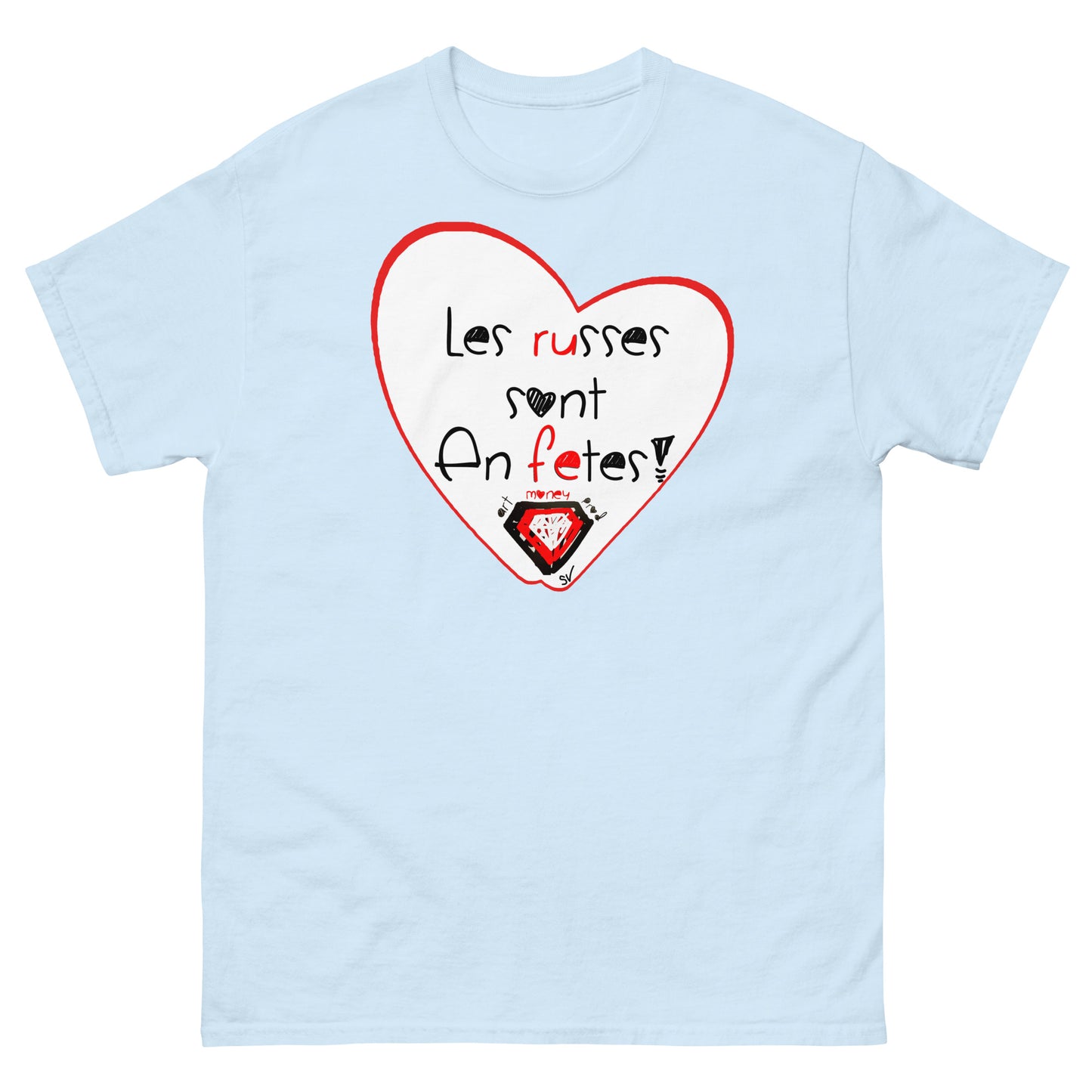 T-shirt classique unisexe - Les russes sont en fêtes