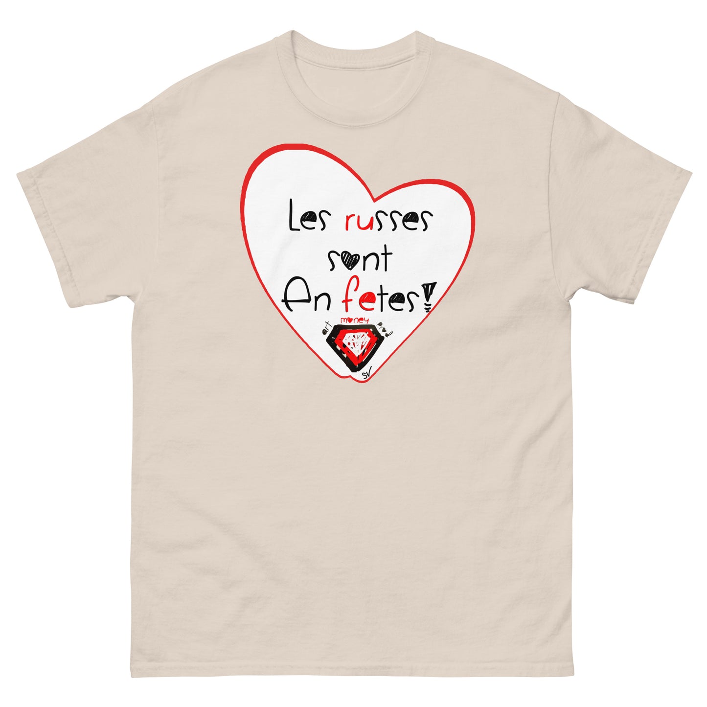T-shirt classique unisexe - Les russes sont en fêtes