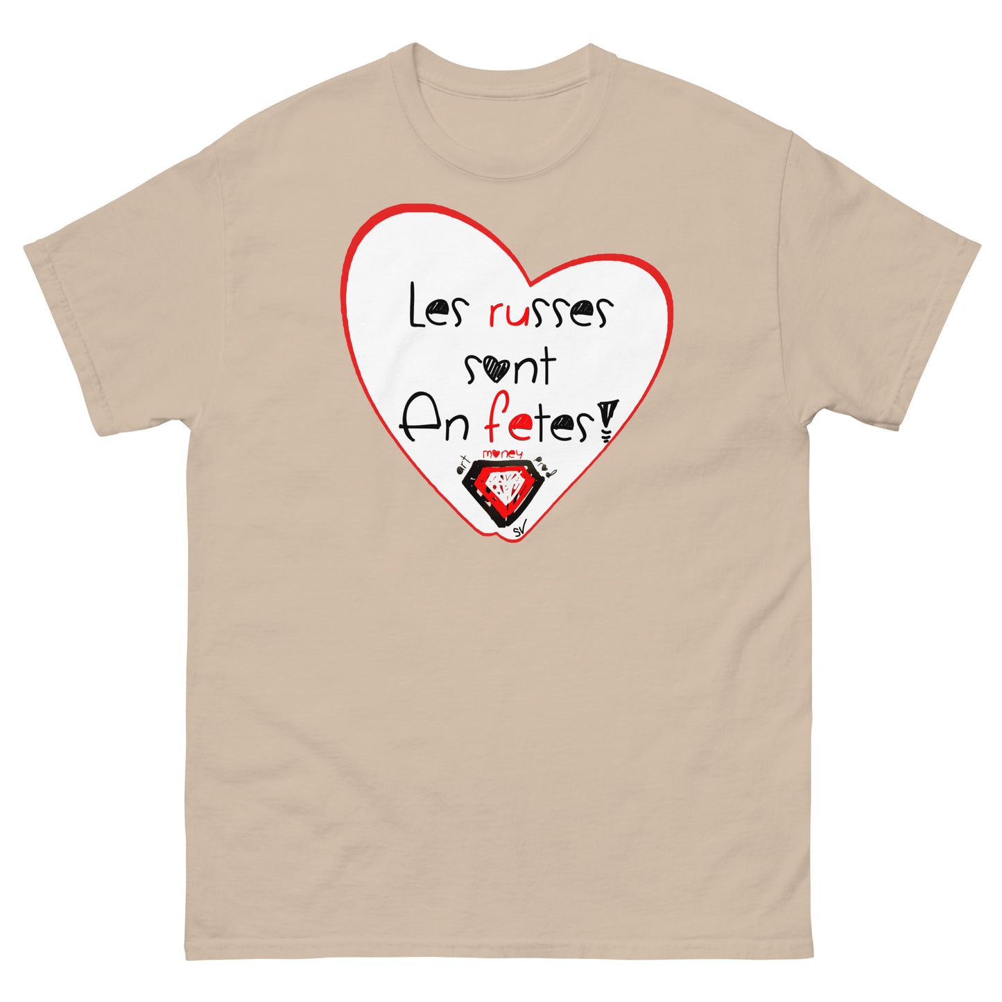 T-shirt classique unisexe - Les russes sont en fêtes