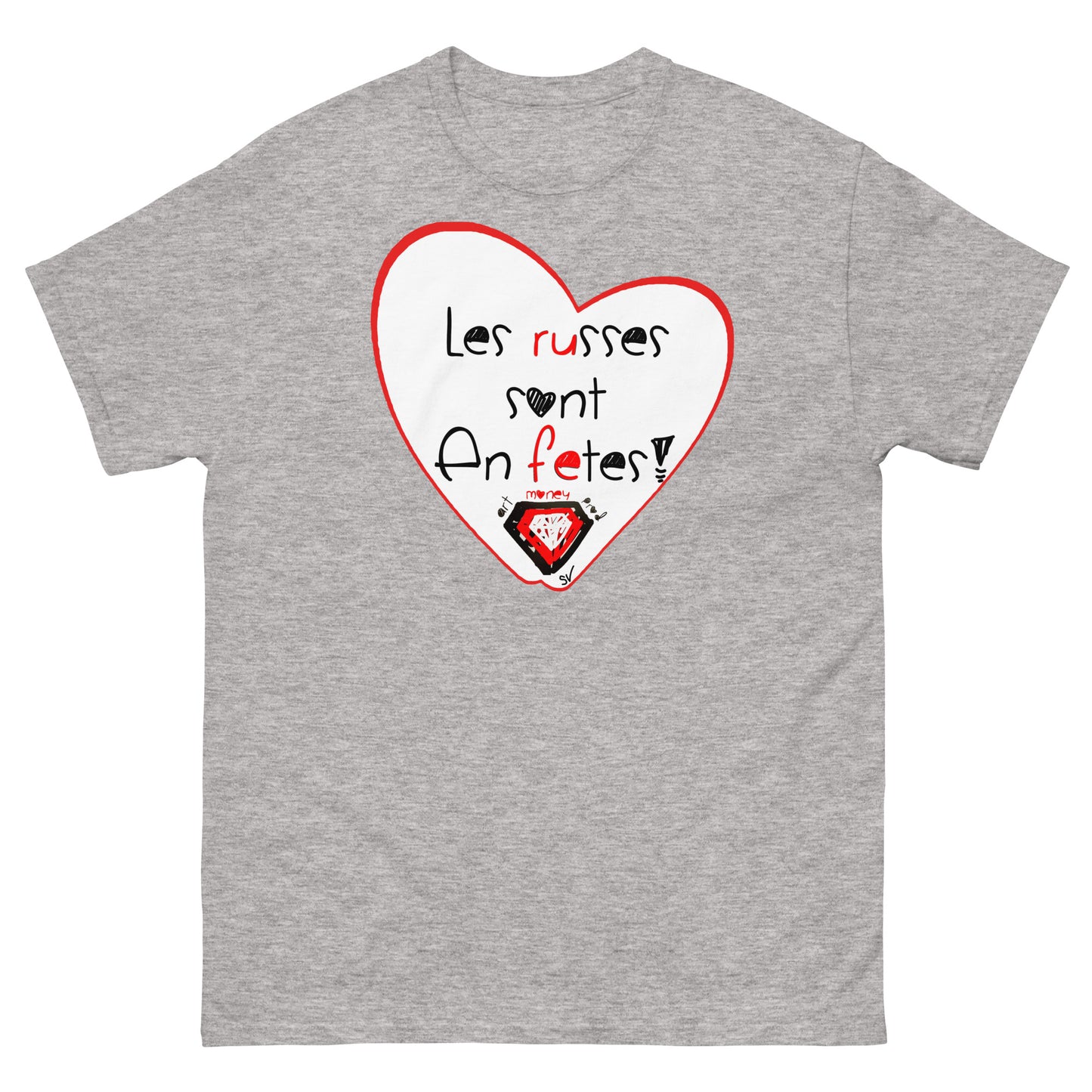 T-shirt classique unisexe - Les russes sont en fêtes