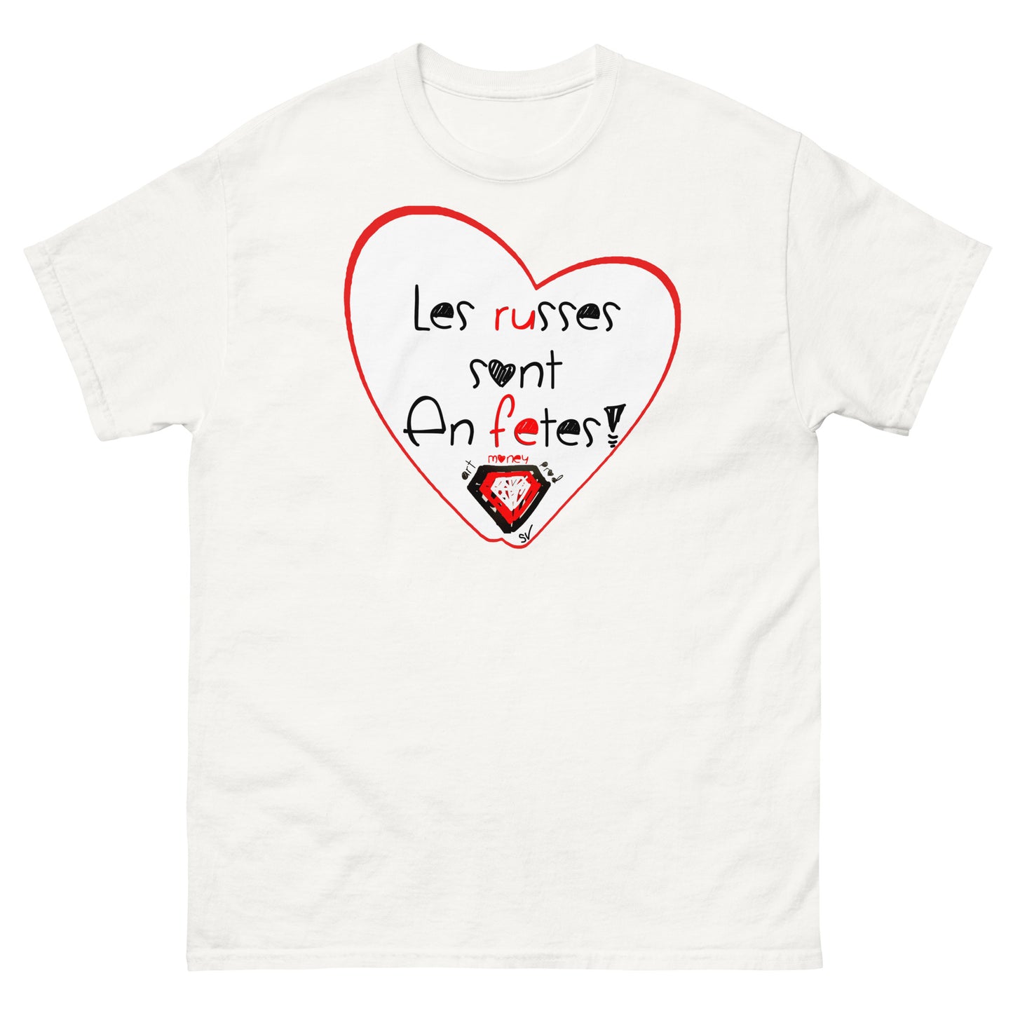 T-shirt classique unisexe - Les russes sont en fêtes