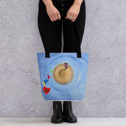 Tote bag - Moliets plage - le cerf volant de Marcel